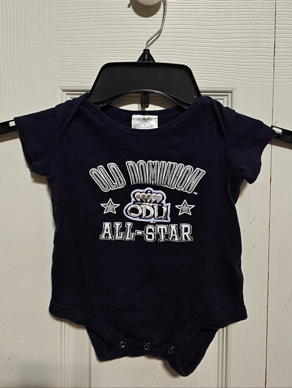 ODU Old Dominion University Rivalry Threads Navy All-Star One-Piece 6-9 Months